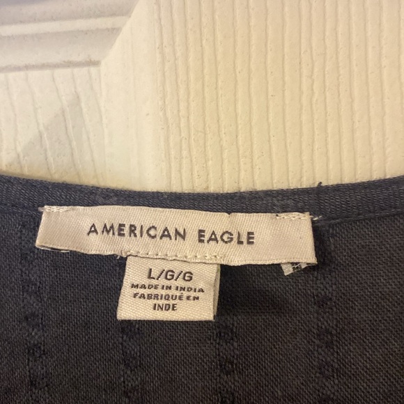 Black tie front blouse - Picture 3 of 4